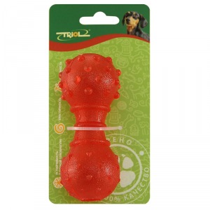 TRIOL TPR04 Игрушка для собак из термопластичной резины ”Гантель” - уменьшенная 1