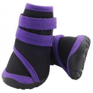 TRIOL YXS136-L Ботинки для собак черные с фиолетовым