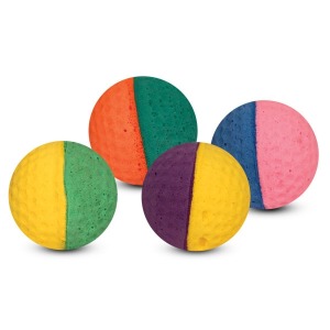 TRIOL Игрушка для кошек ”Мяч для гольфа”, разноцветный - уменьшенная 1