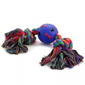 TRIOL Игрушка для собак "Веревка, 2 узла и мяч"