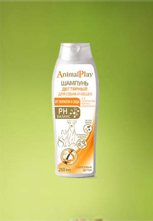 Animal Play-Дегтярный универсальный шампунь для собак и кошек