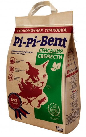 Pi-Pi-Bent Сенсация свежести комкующийся наполнитель для туалета кошек