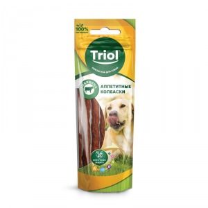TRIOL Аппетитные колбаски из говядины для собак