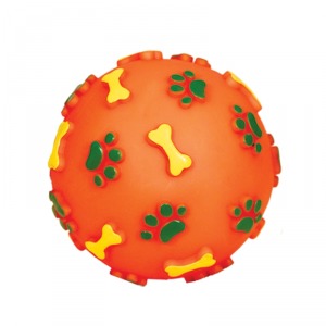 Игрушка для собак из винила ”Мяч с лапками и косточками” - уменьшенная 1