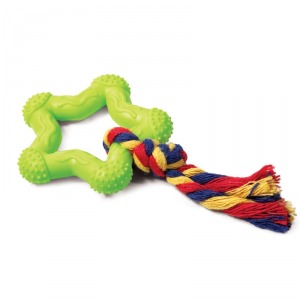 TRIOL Игрушка для собак из ц/литой резины ”Звездочка с веревкой” - уменьшенная 2