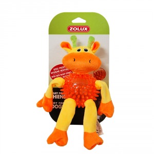 Zolyuks игрушка плюшевая (хлопок+термопластичная резина) для собак ”Жираф”