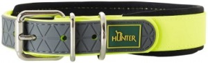 Hunter ошейник для собак Convenience Comfort биотановый мягкая горловина желтый неон
