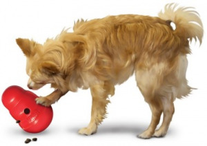 KONG игрушка интерактивная для средних собак Wobbler - уменьшенная 1