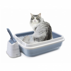 IMAC DUO туалет для кошек с бортом и совком - уменьшенная 2