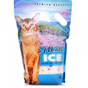 SAVANNA ICE Силикагелевый наполнитель для кошачьего туалета цветные гранулы