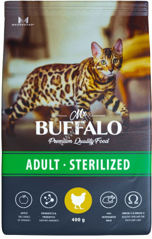 Mr.Buffalo STERILIZED Сухой корм для кошек Курица
