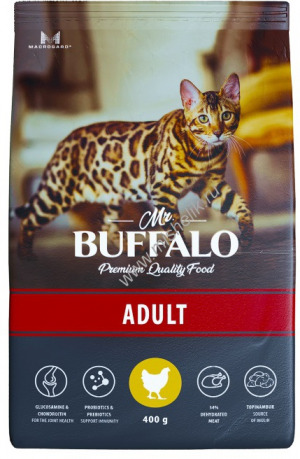 Mr.Buffalo ADULT Сухой корм для кошек Курица