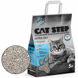 Наполнитель впитывающий минеральный CAT STEP Extra Dry Original