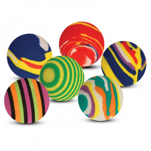 Набор игрушек XW530 для кошек (6 цветных шариков)