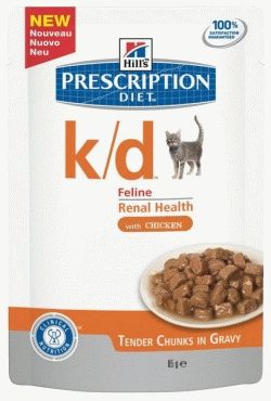 Prescription Diet k/d Кусочки в соусе с Курицей для кошек при заболевании почек