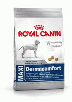Royal Canin MAXI DERMACOMFORT Сухой корм для взрослых собак склонных к кожным раздражениям и зуду
